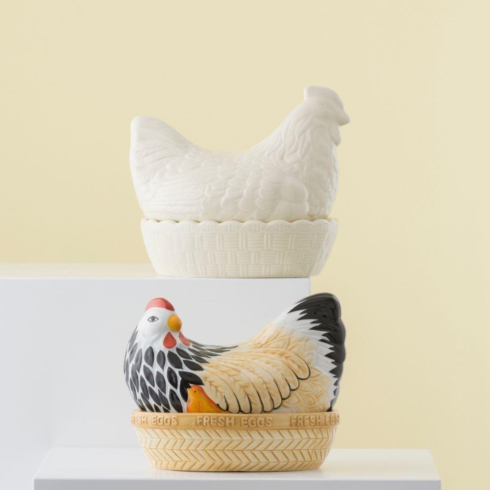 Nido Gallina Crema Cer mica-5