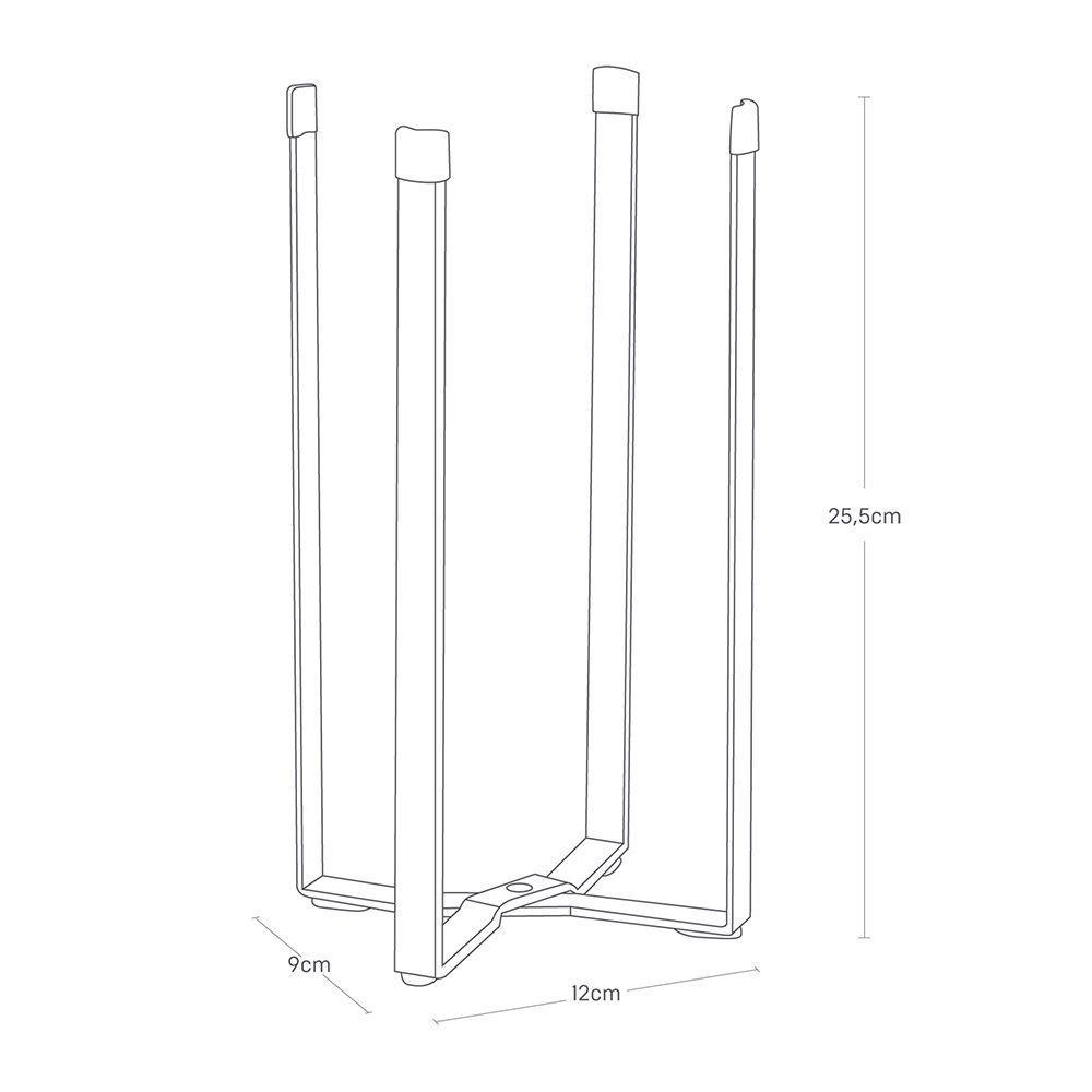 Soporte Multiusos Plegable Negro-7