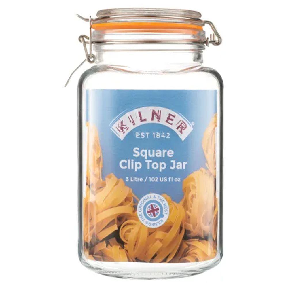 Frasco Kilner Cuadrado Cierre Clip 3 Lt-2