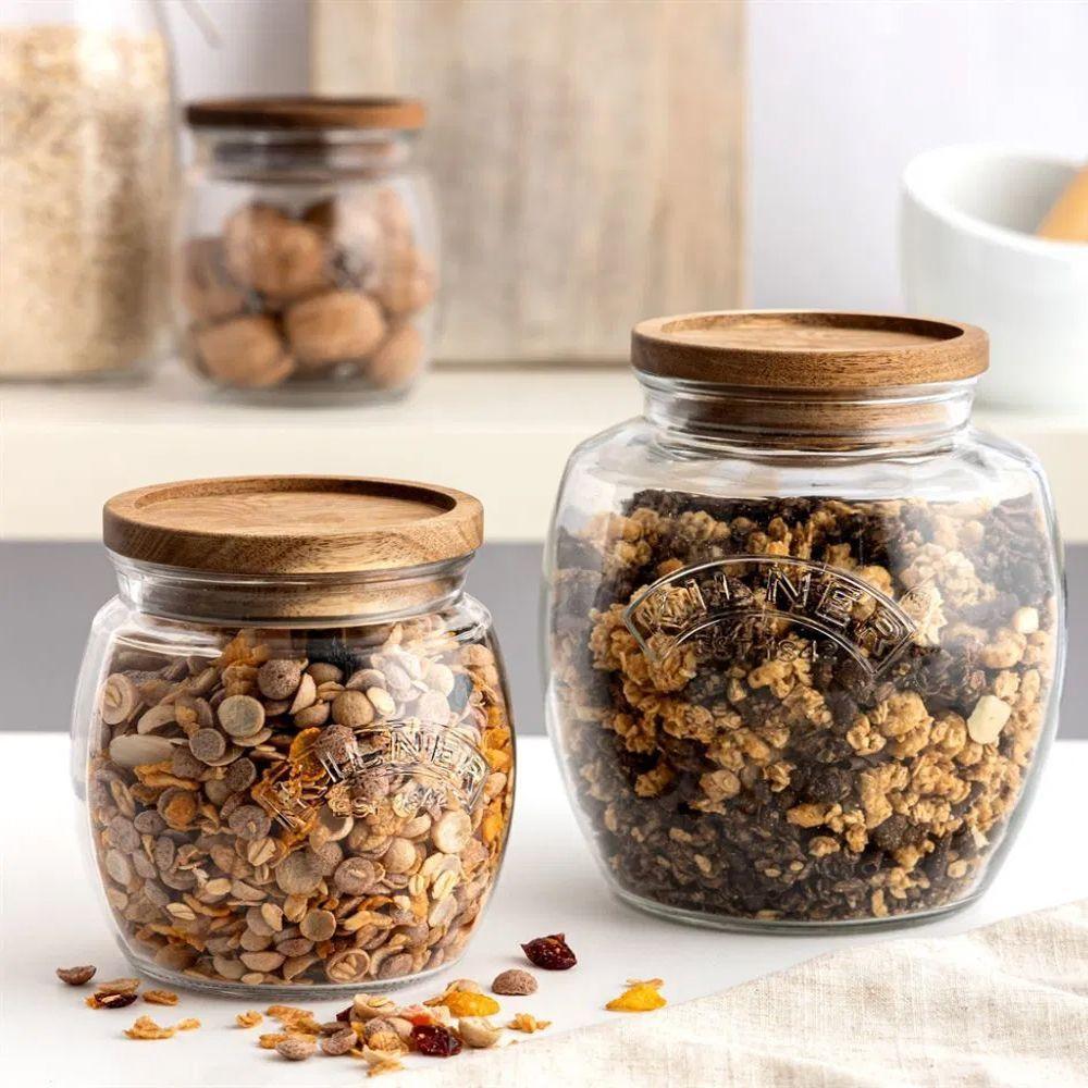 Frasco Kilner Universal Push Top Madera 0.85Lt-6