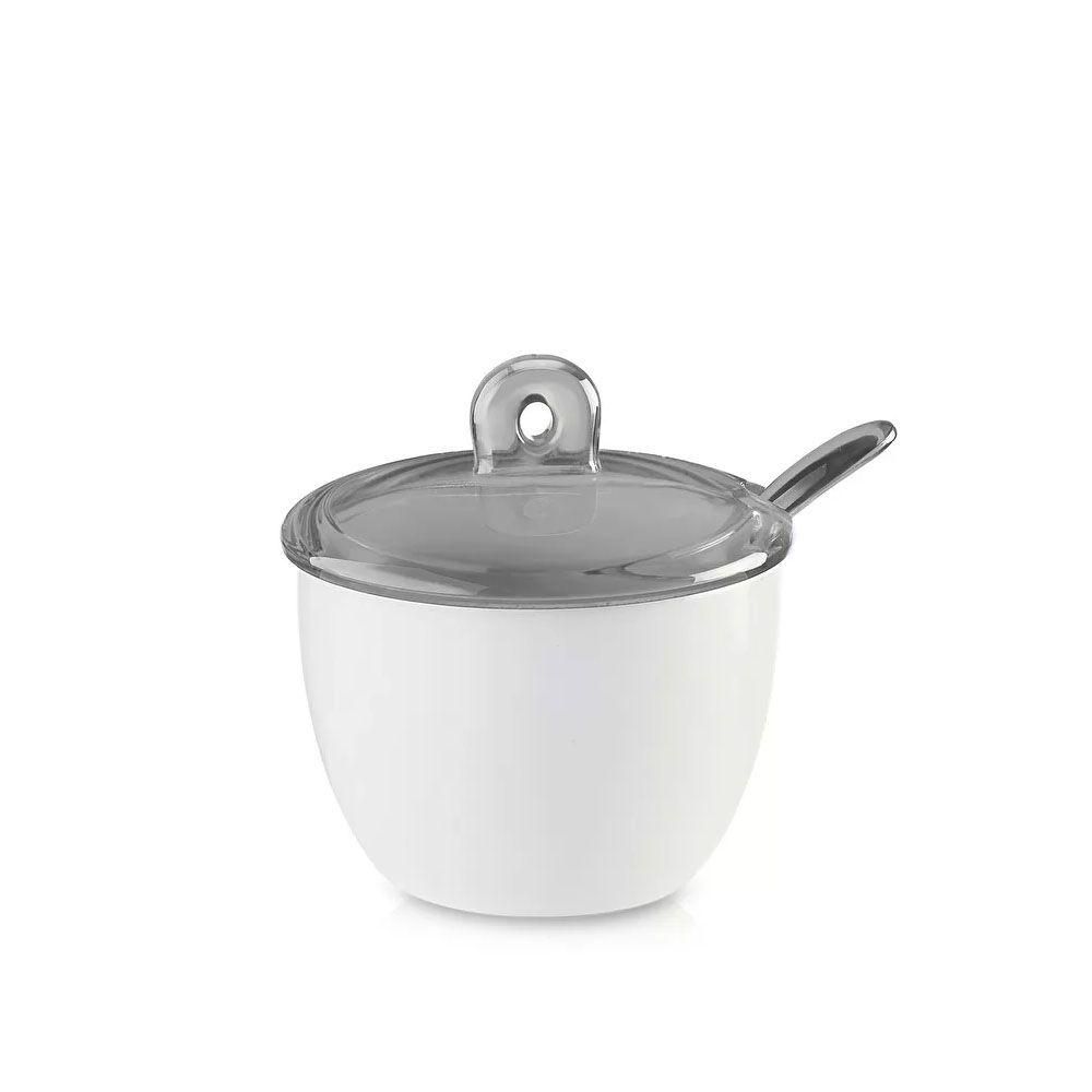 Azucarero Gocce con Cuchara Tapa Gris Cielo-1