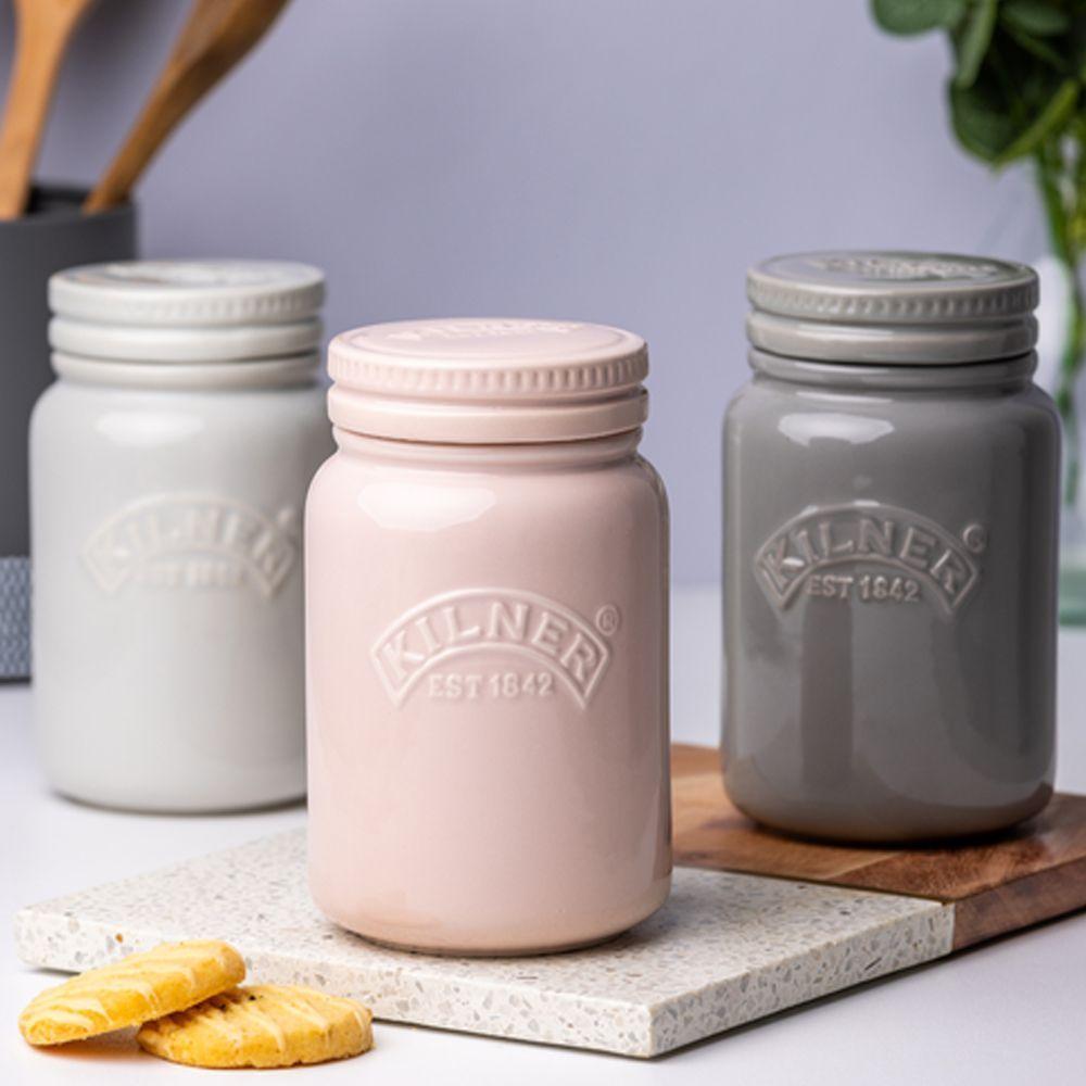 Frasco Kilner Push Top Cer mica Pink 0 6Lt-2