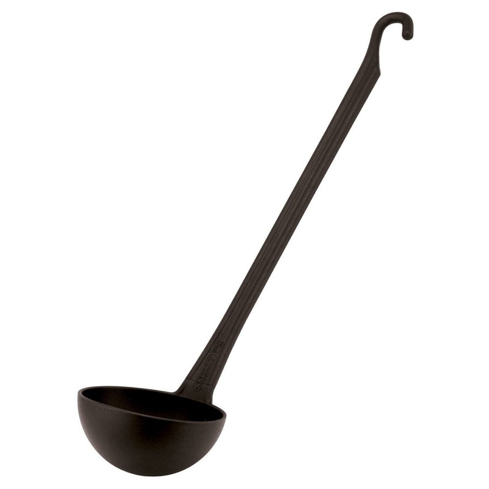 Cucharón Sopa Redondo Negro 480ml-1
