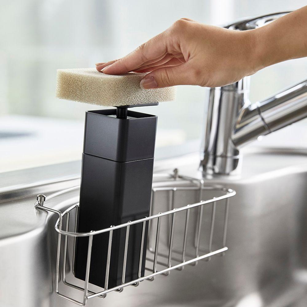 Dispensador Jabón Push Negro-2