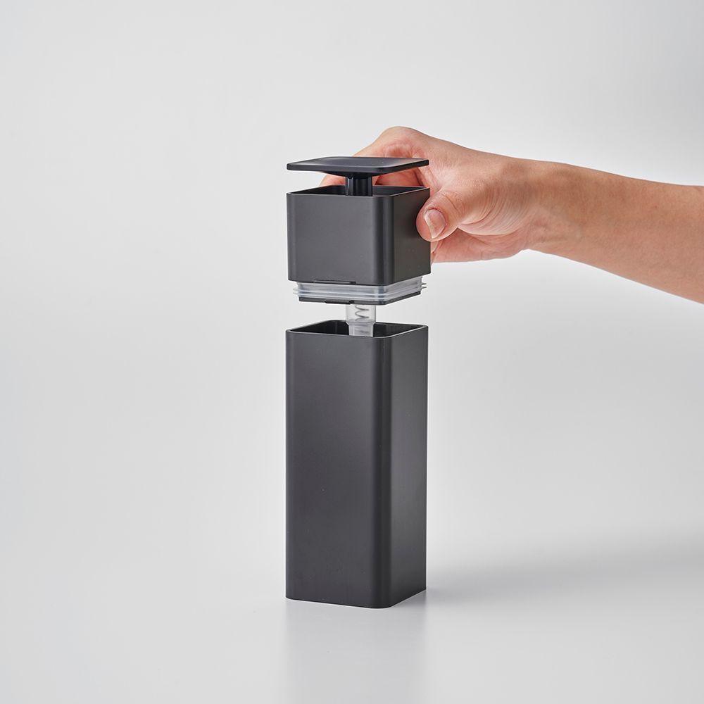 Dispensador Jabón Push Negro-4