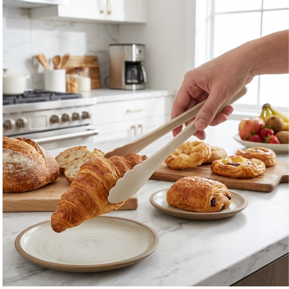 Pinzas de Cocina Blanco 25cms-2