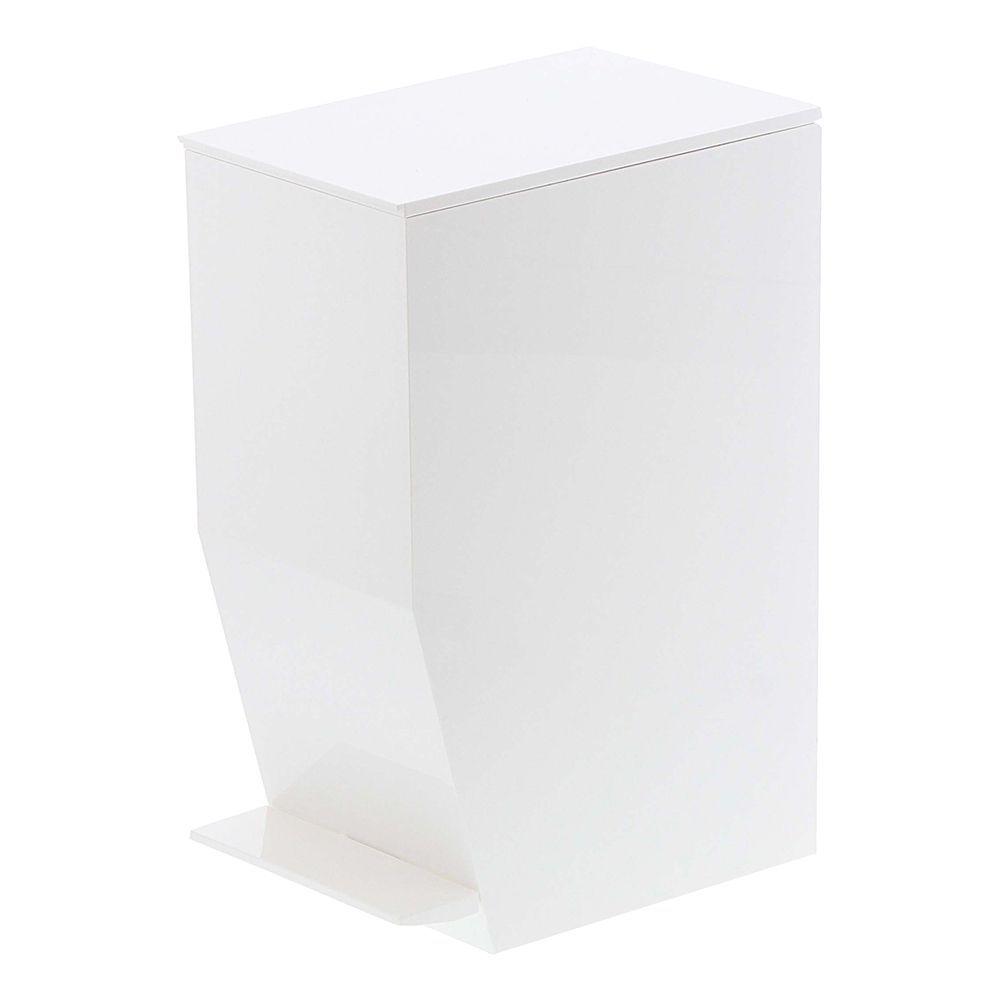 Basurero Pedal y Tapa Blanco-0