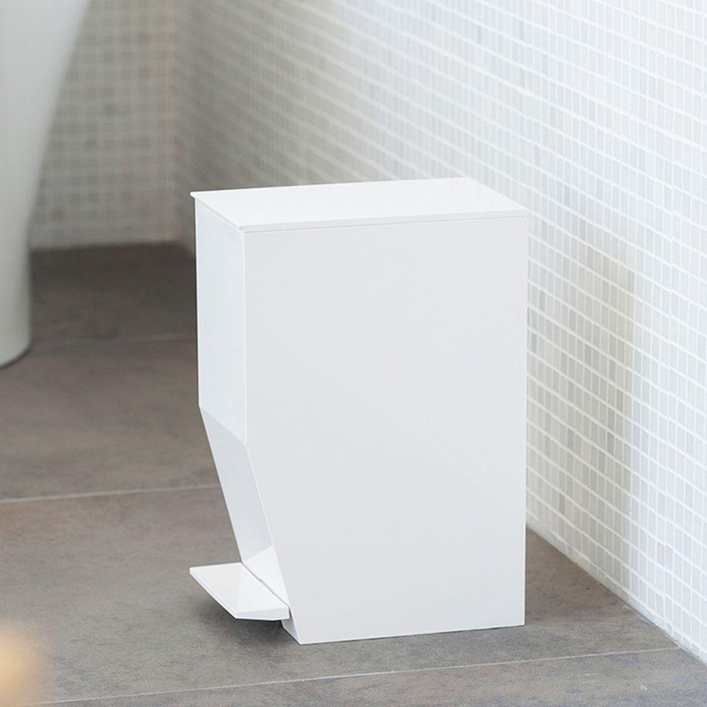 Basurero Pedal y Tapa Blanco-1
