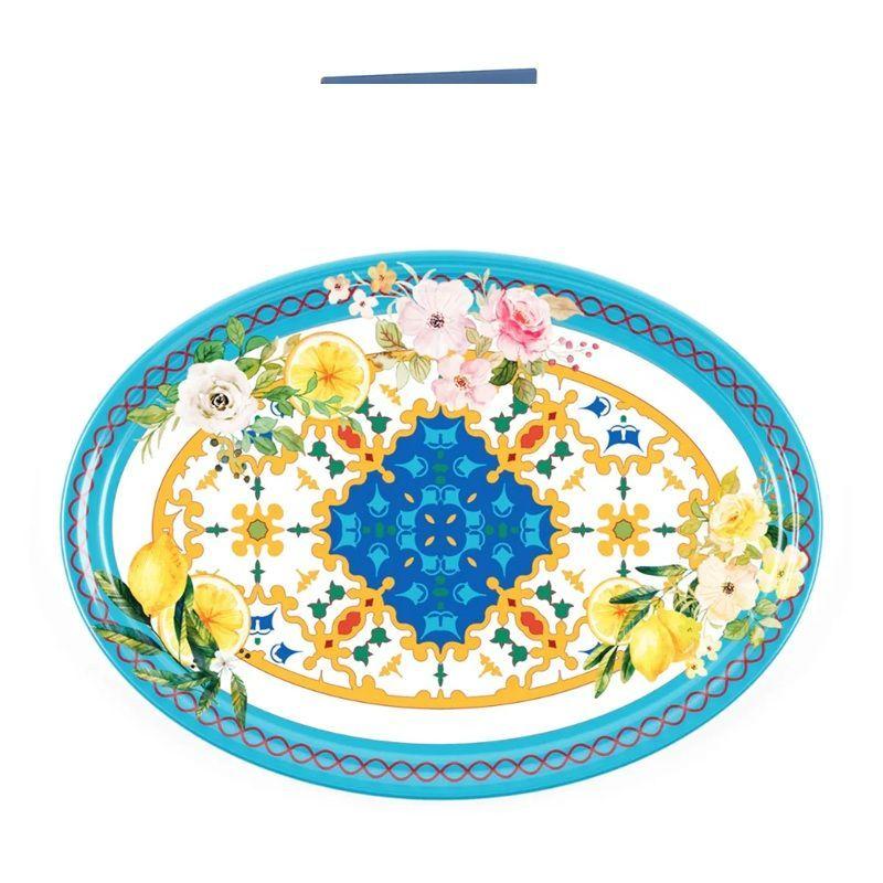 Plato para Servir Flower Lemon 35cms-3