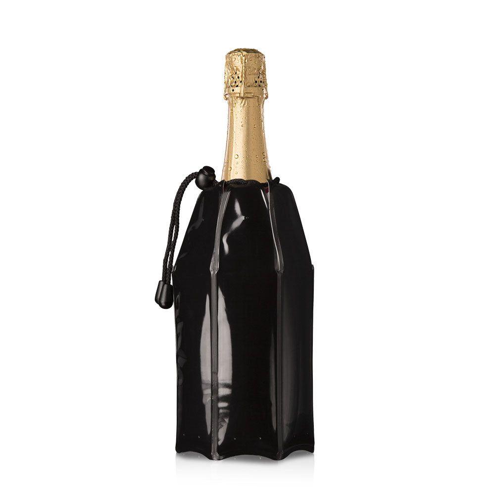 Enfriador Champagne Negro VacuVin-0