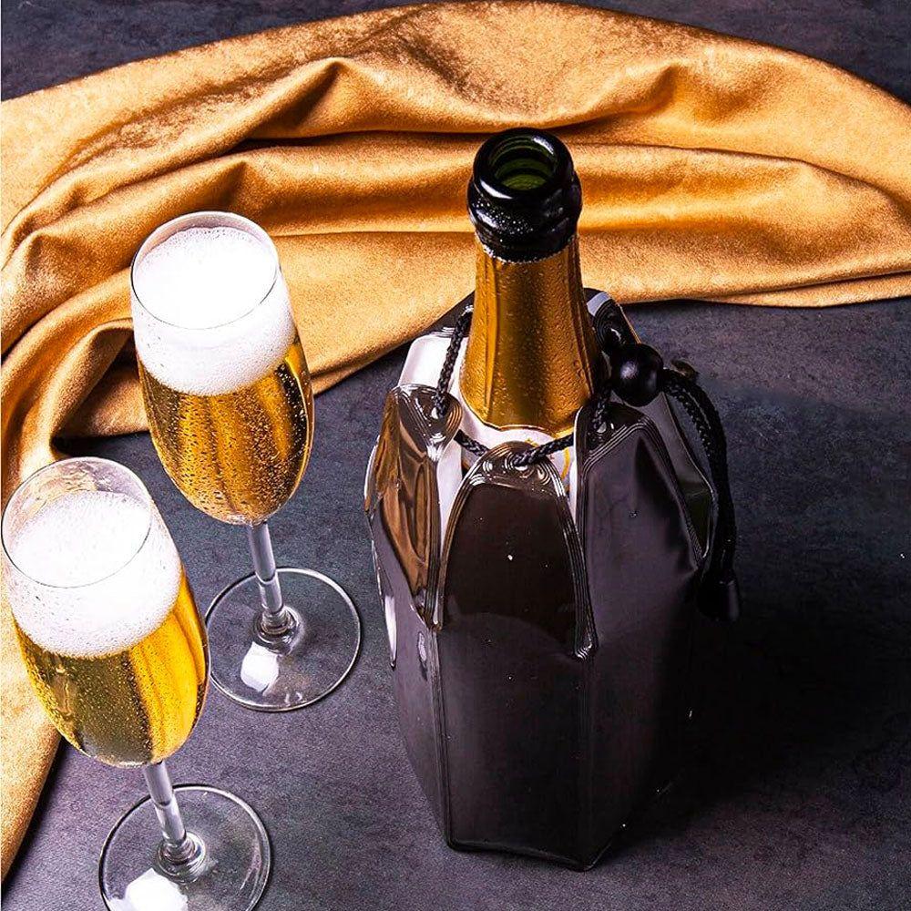 Enfriador Champagne Negro VacuVin-2