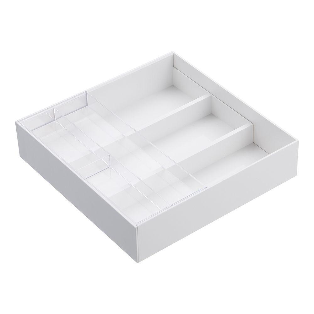 Organizador Cubiertos Extensible Blanco-1
