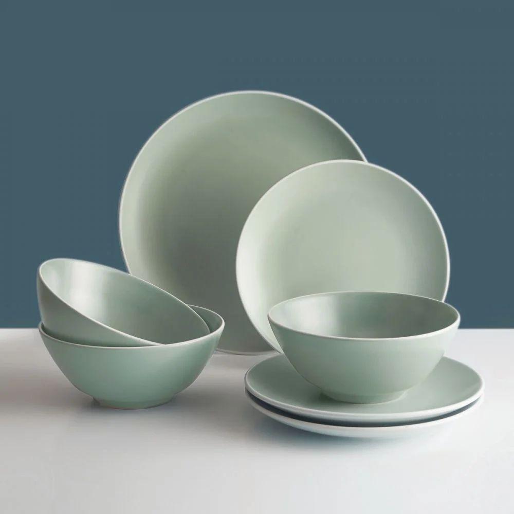 Juego Loza Classic Collection 12 Piezas Menta-1