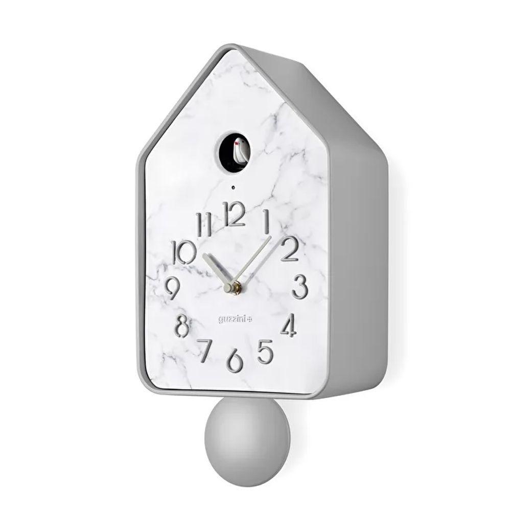 Reloj CuCkoo Mármol con Péndulo Gris Claro-3