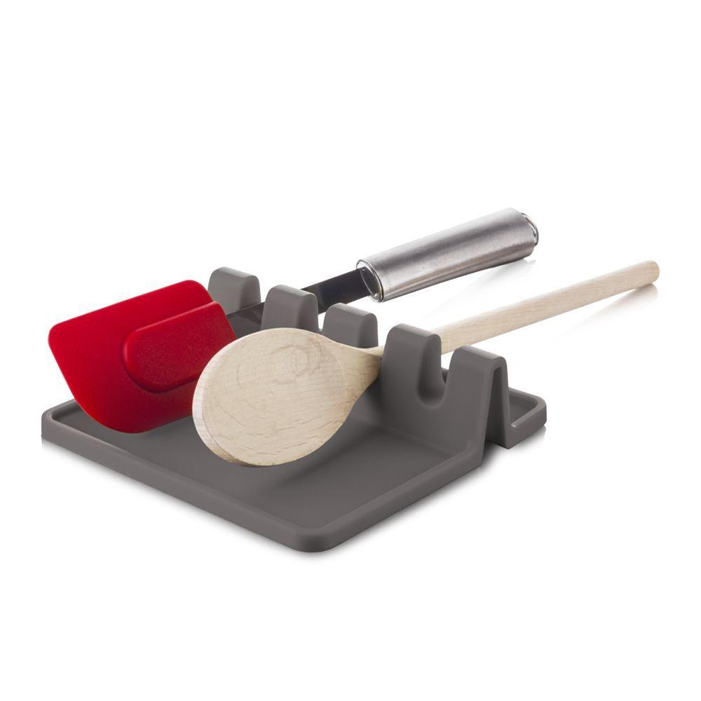 Soporte Silicona Utensilios Cocina Gris-2