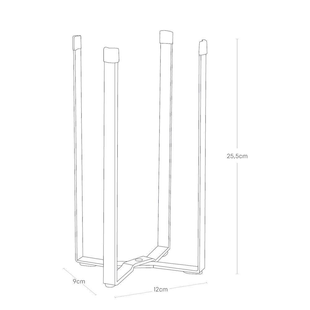 Soporte Multiusos Plegable Blanco-3