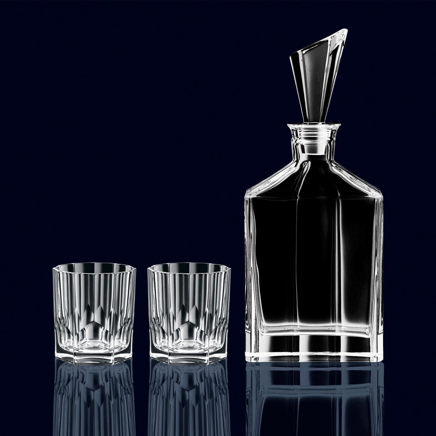Botella Whisky y dos vasos Whisky Aspen-2