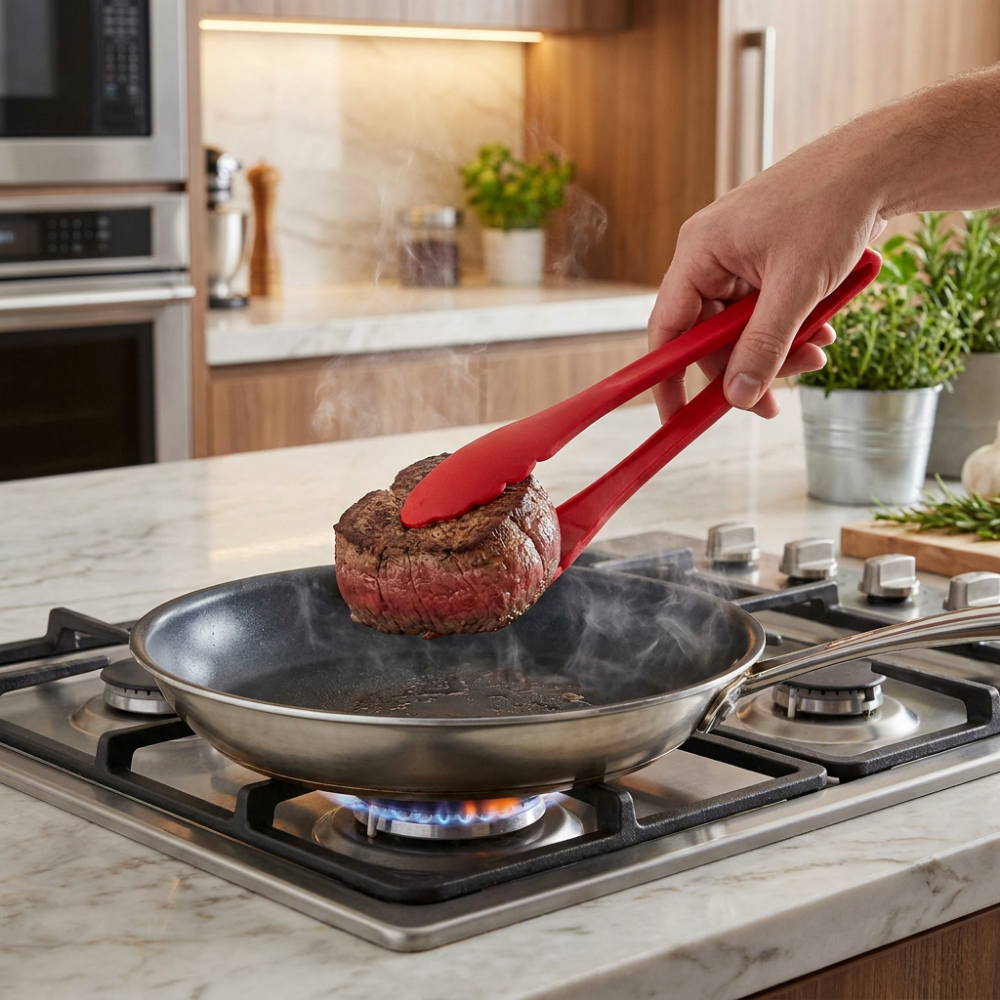 Pinzas de Cocina Rojo 25cms-1