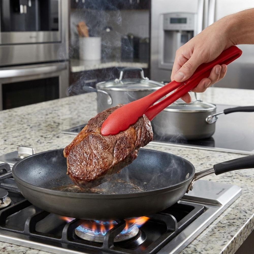 Pinzas de Cocina Rojo 25cms-2