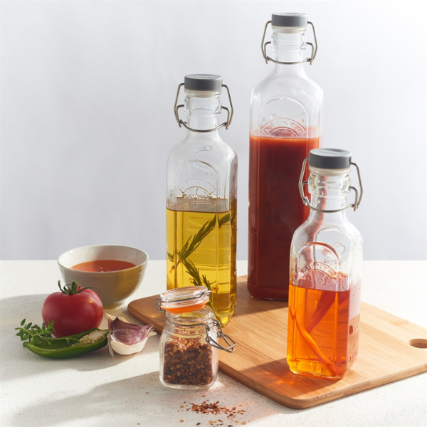 Botella Kilner Tapa Gris Cierre Clip 0.6Lt-2