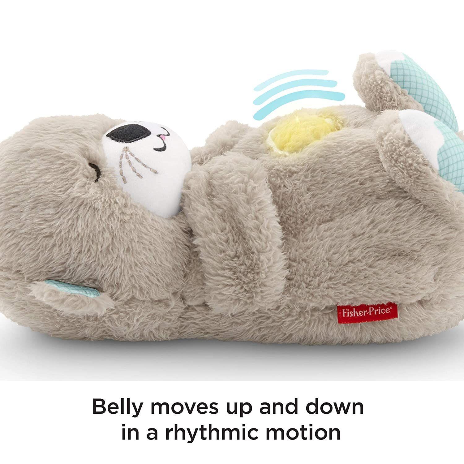 Peluche para bebés, Fisher-Price, nutria con sonido y luces-2