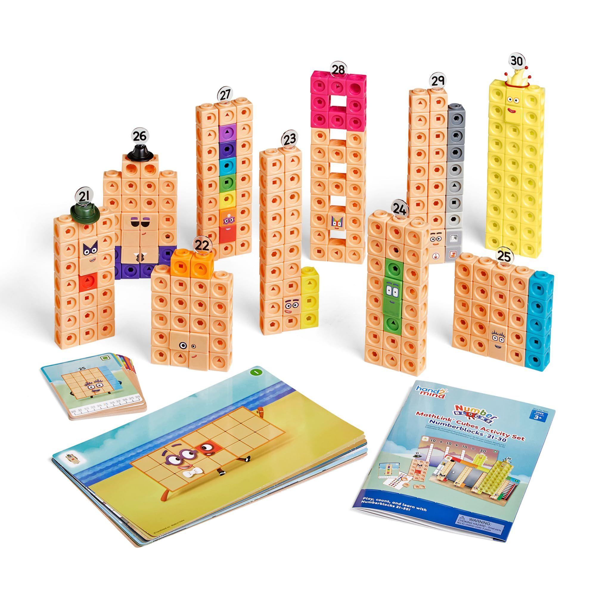Conjunto de actividades hand2mind MathLink Cubes Numberblock-1