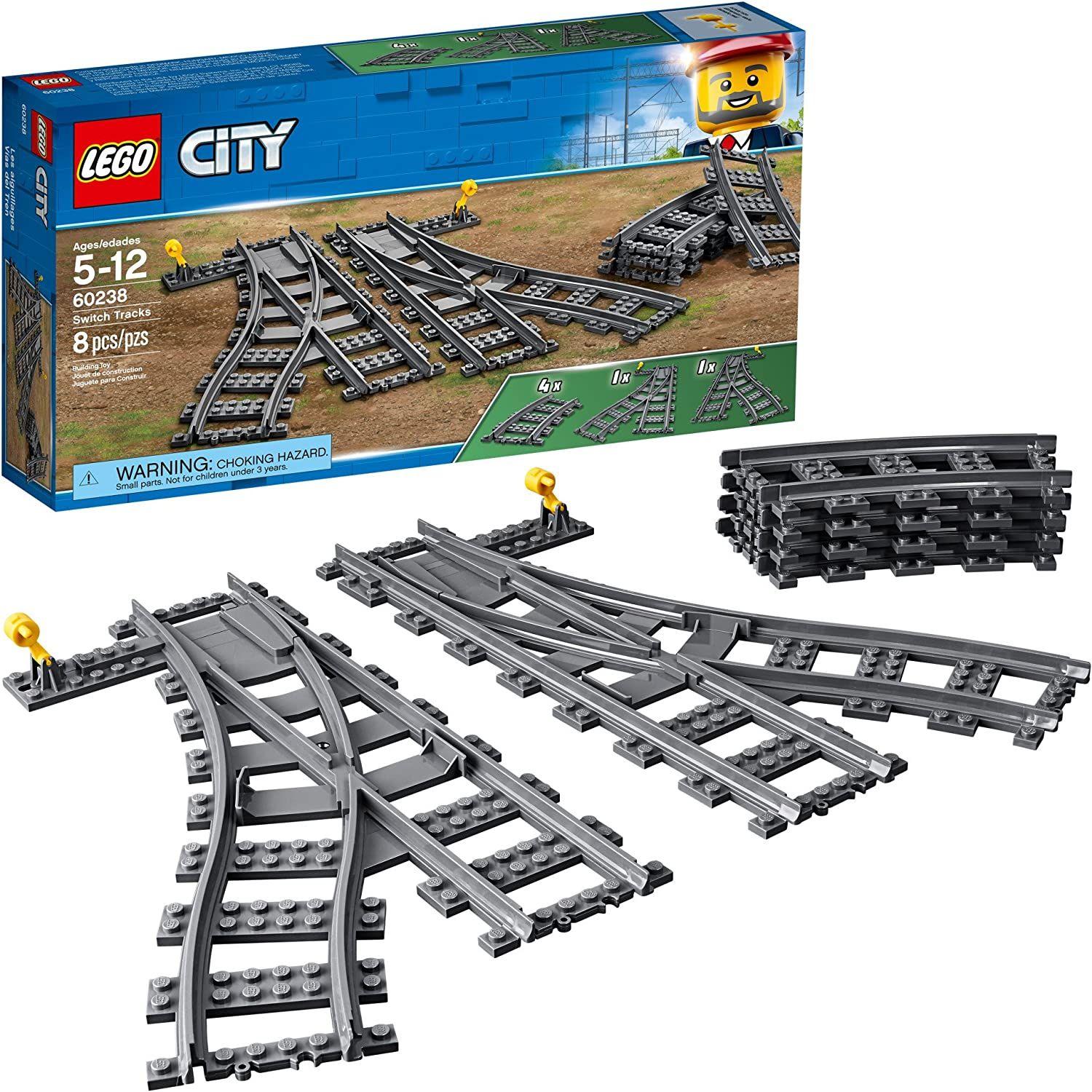 Kit de construcción LEGO Switch Tracks 60238 for Tren de Car-0