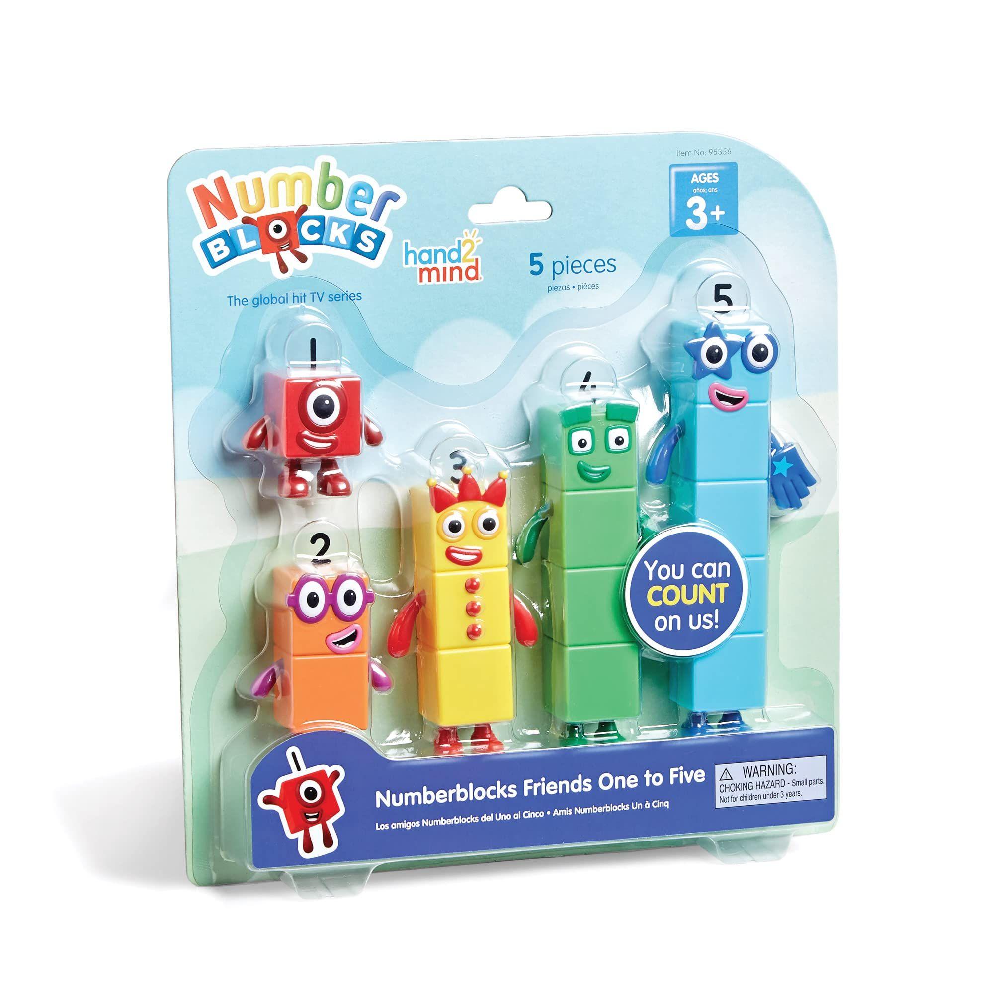 Figuras de juguete hand2mind Numberblocks Friends 1 a 5 para niños-0