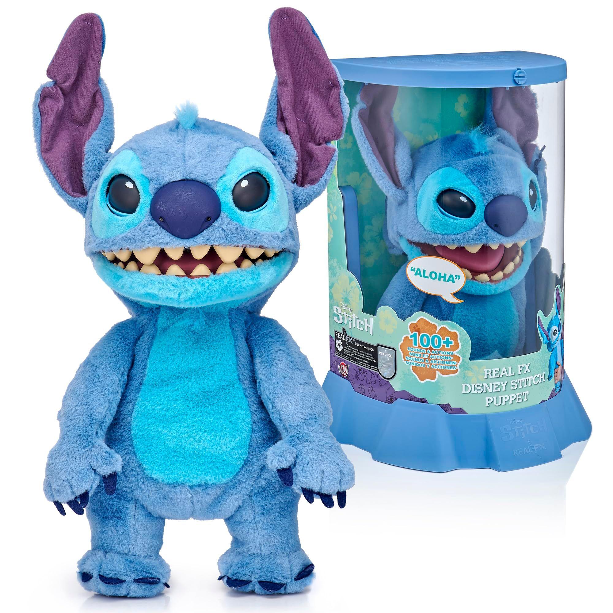 Peluche ¡GUAU! Stuff Real FX Disney Stitch de Lilo & Stitch-0