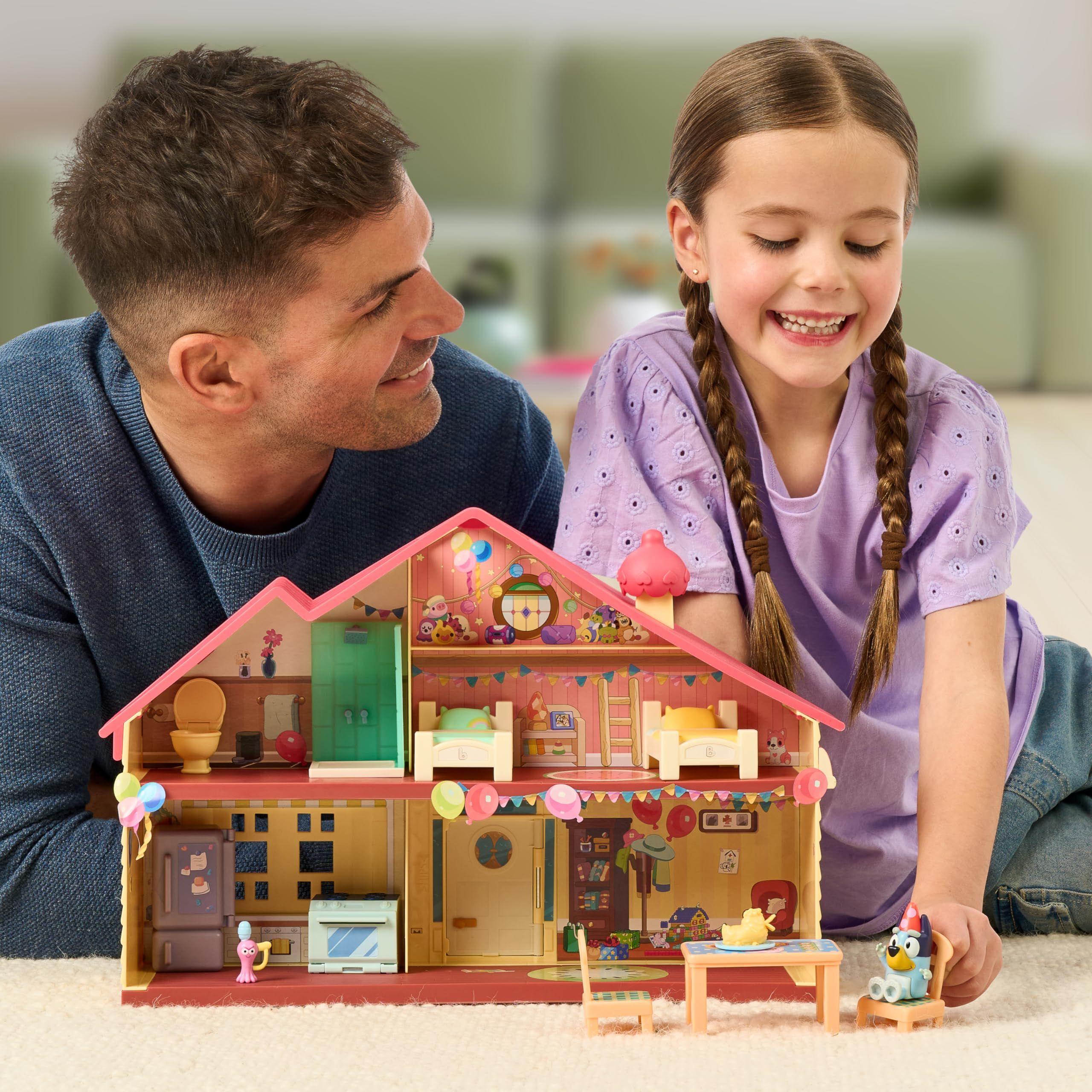 Playset Bluey Celebration Home con 11 muebles y figura de 2.5 pulgadas-1