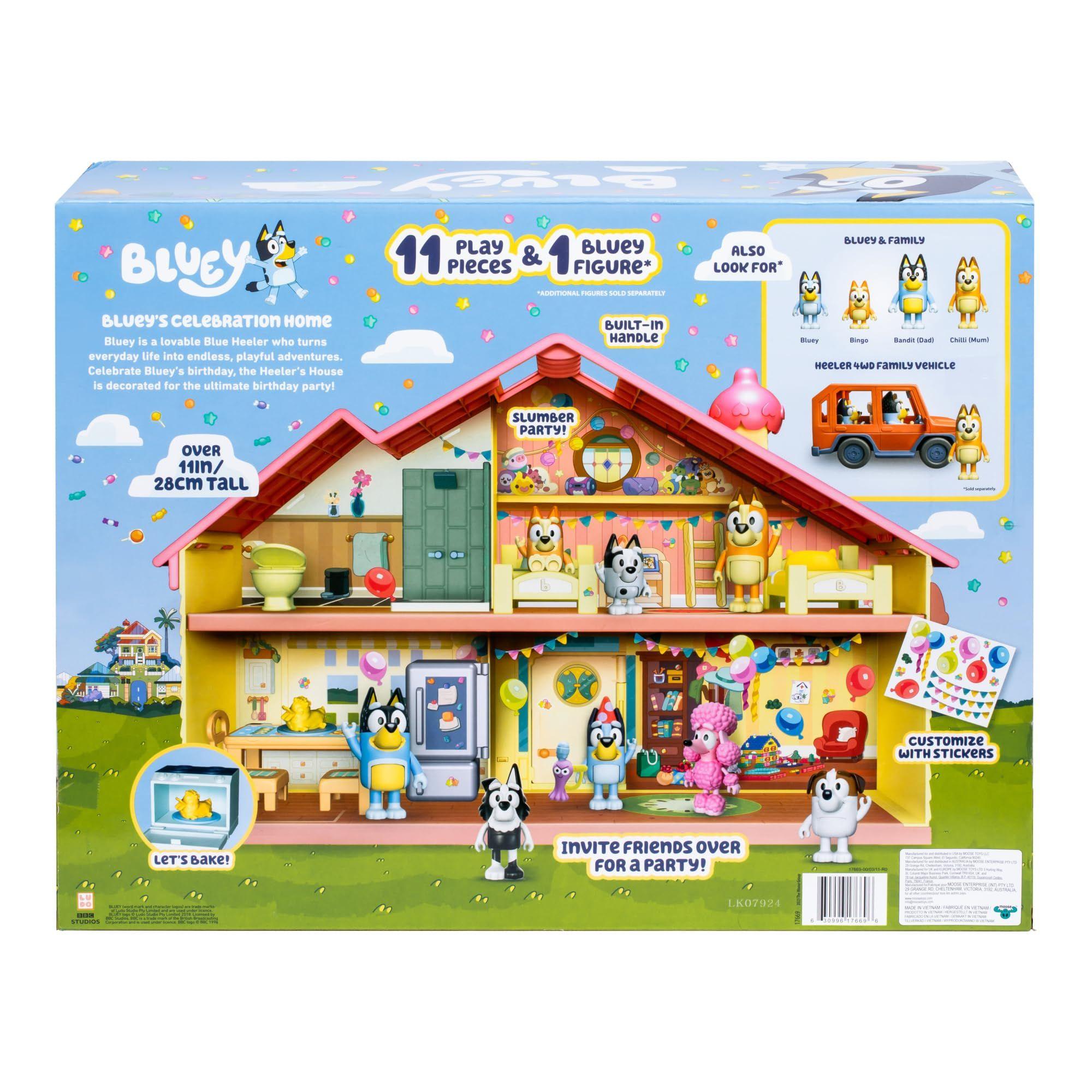 Playset Bluey Celebration Home con 11 muebles y figura de 2.5 pulgadas-4