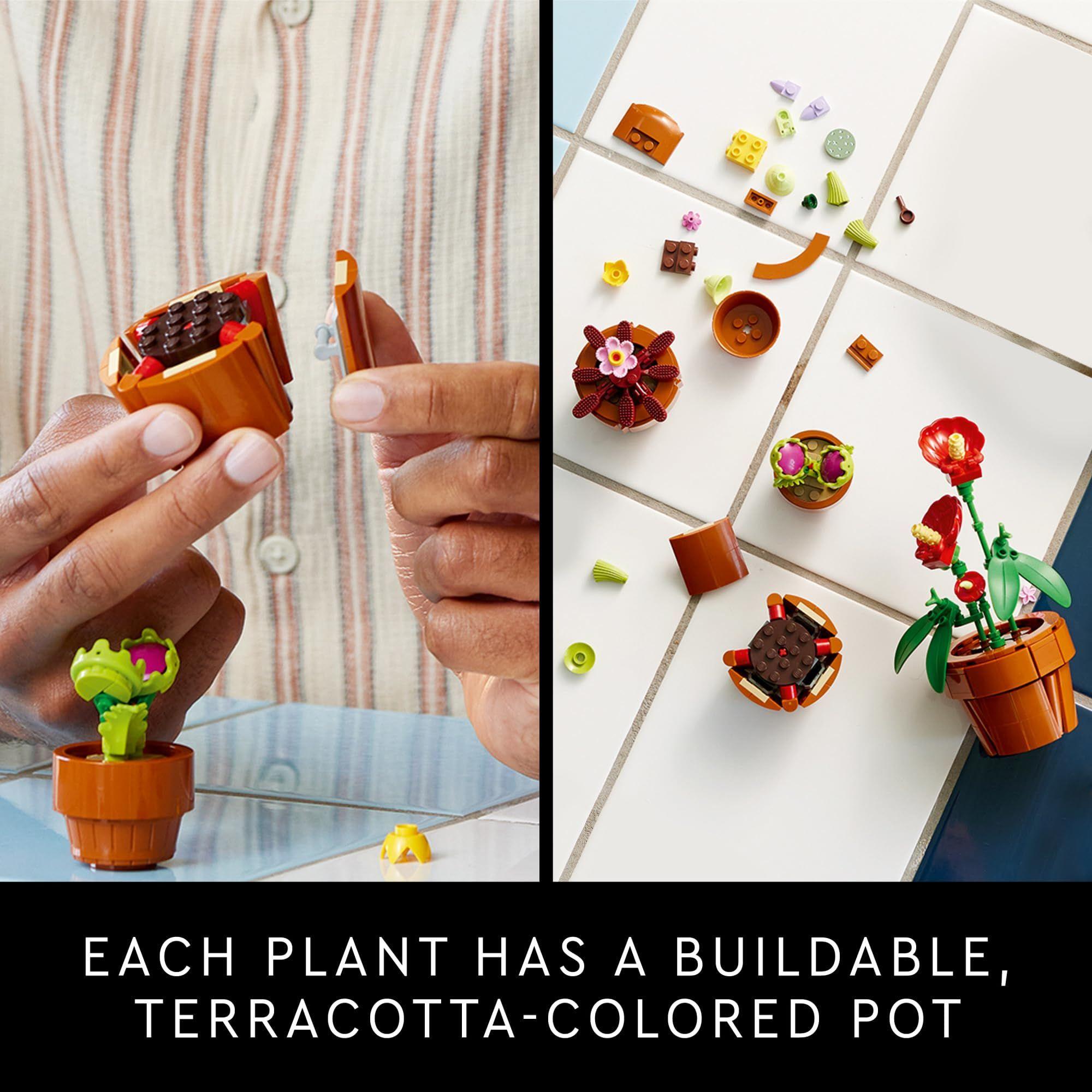 Set de construcción LEGO Icons Tiny Plants con 9 plantas 103-5
