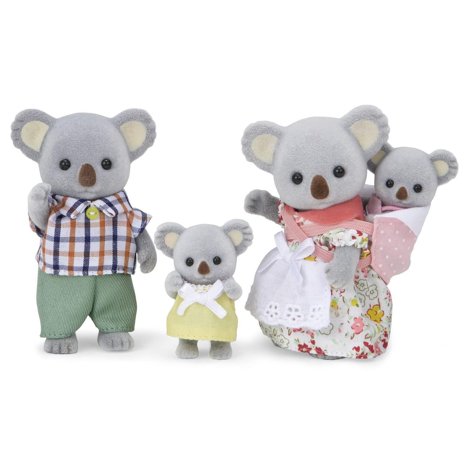 Figuras de muñecas coleccionables Calico Critters Outback Koala Family-0