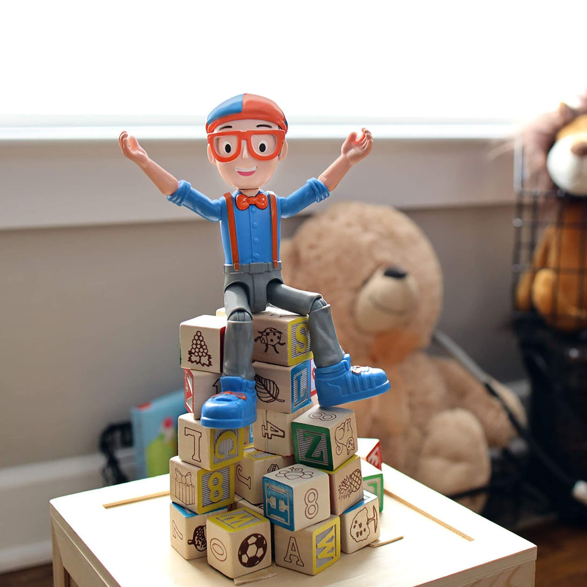Talking Figure Blippi, juguete articulado con 8 sonidos-4