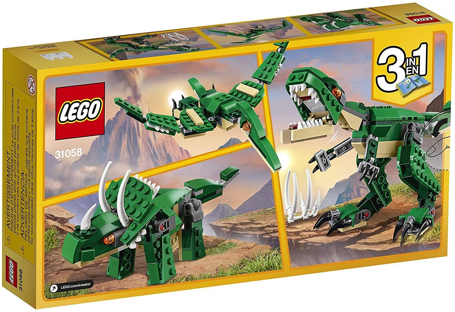 Pack Dinosaur Creator, LEGO 3 en 1 con T-Rex, Triceratops y-2