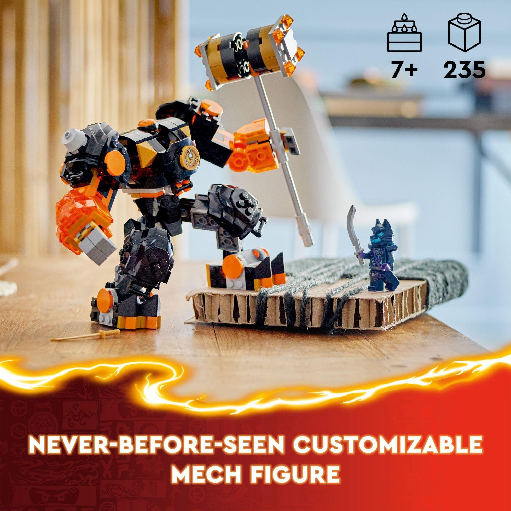 Figura de acción de juguete LEGO NINJAGO Cole's Elemental-2