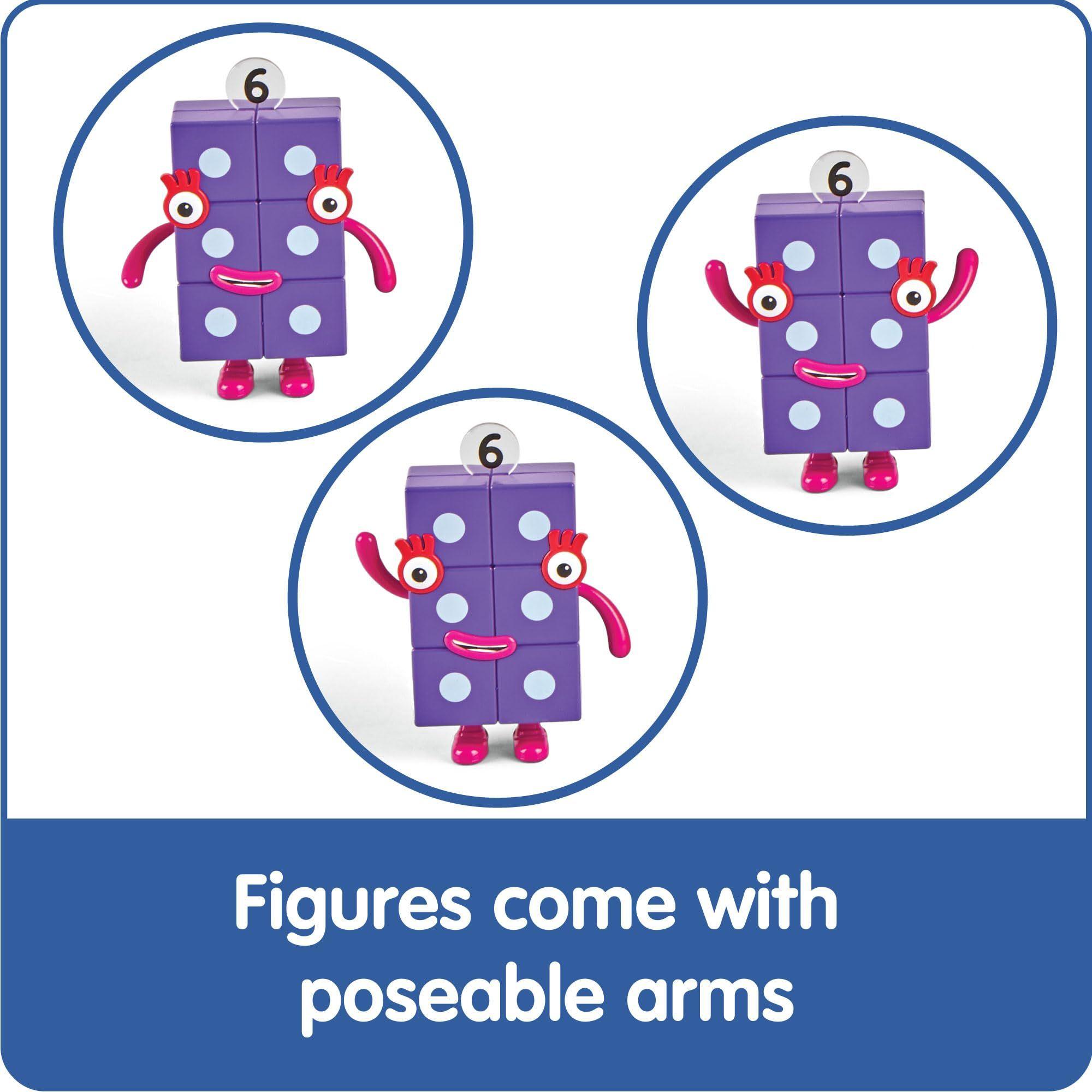 Set de figuras de acción hand2mind Numberblocks Friends 6-10-4