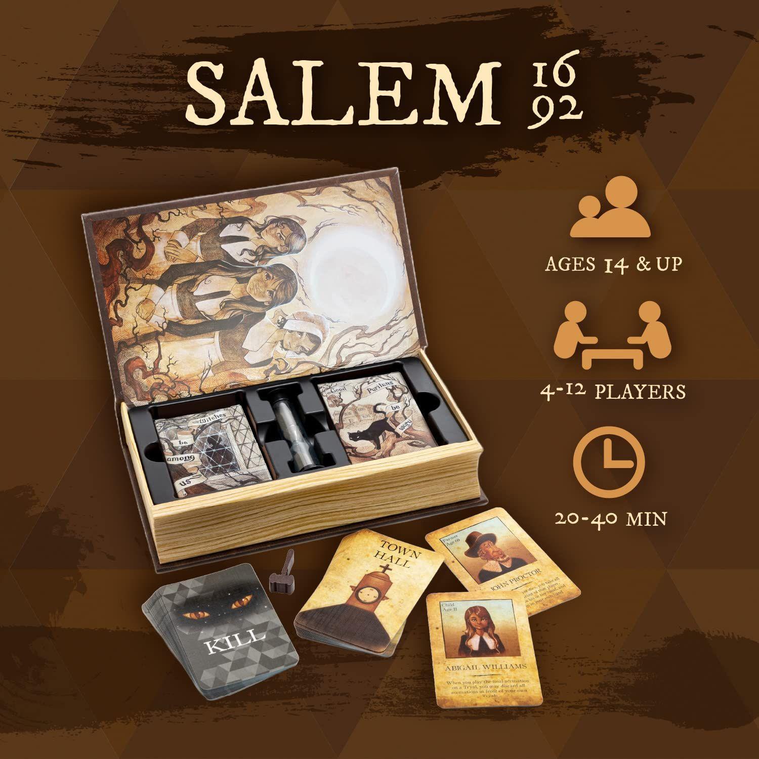Juego de mesa Facade Games Salem 1692 Witch Hunt 4-12 jugadores-1