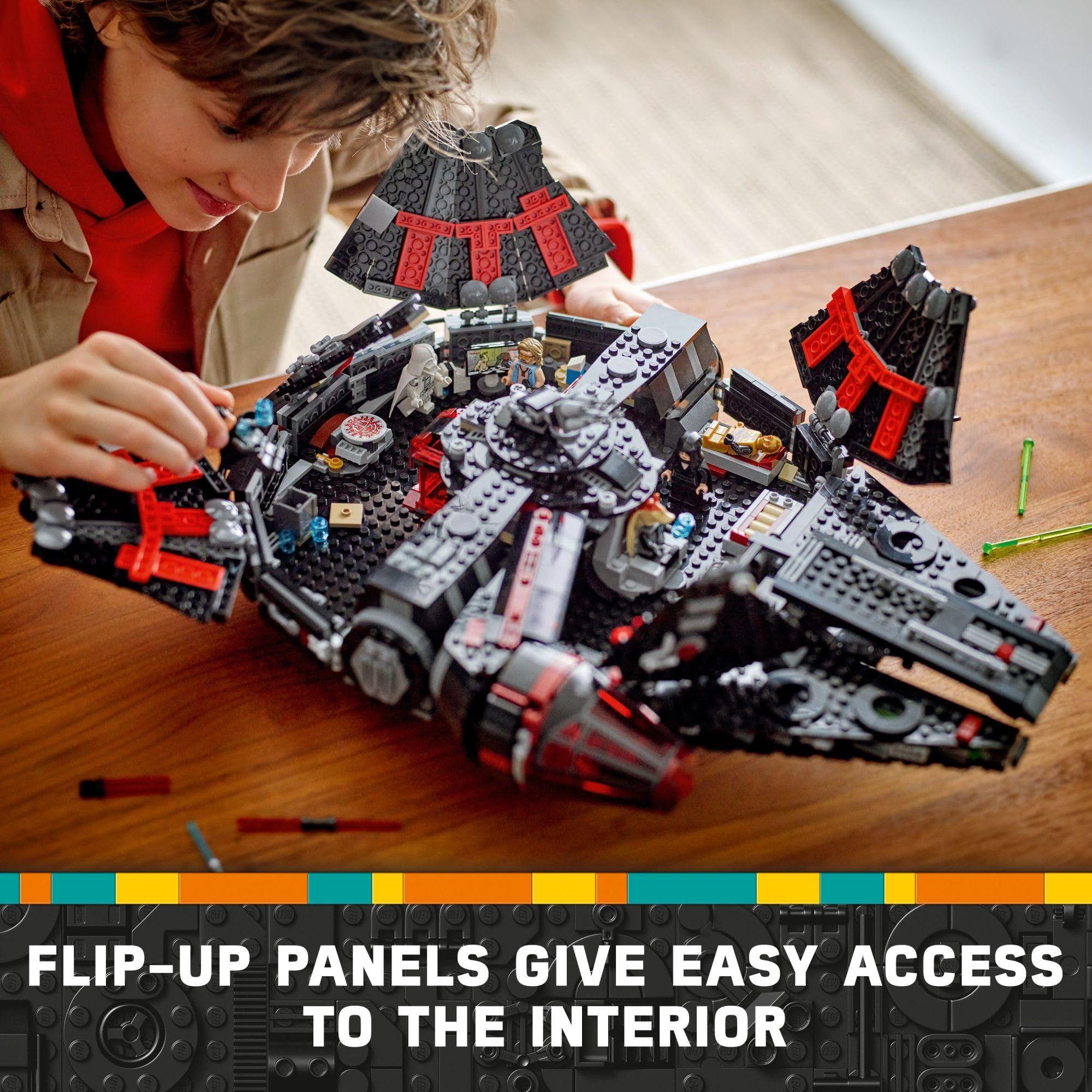 Nave estelar de juguete LEGO Star Wars El Halcón Oscuro -3