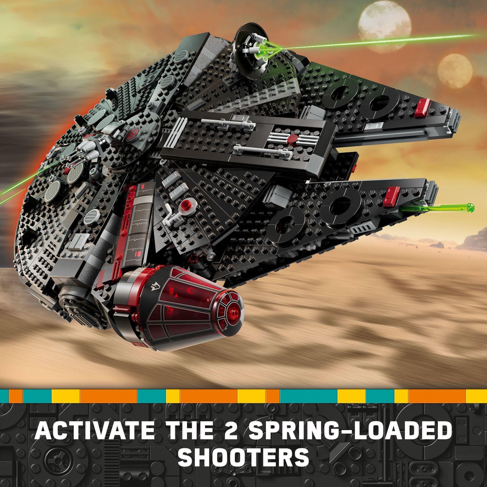 Nave estelar de juguete LEGO Star Wars El Halcón Oscuro -5