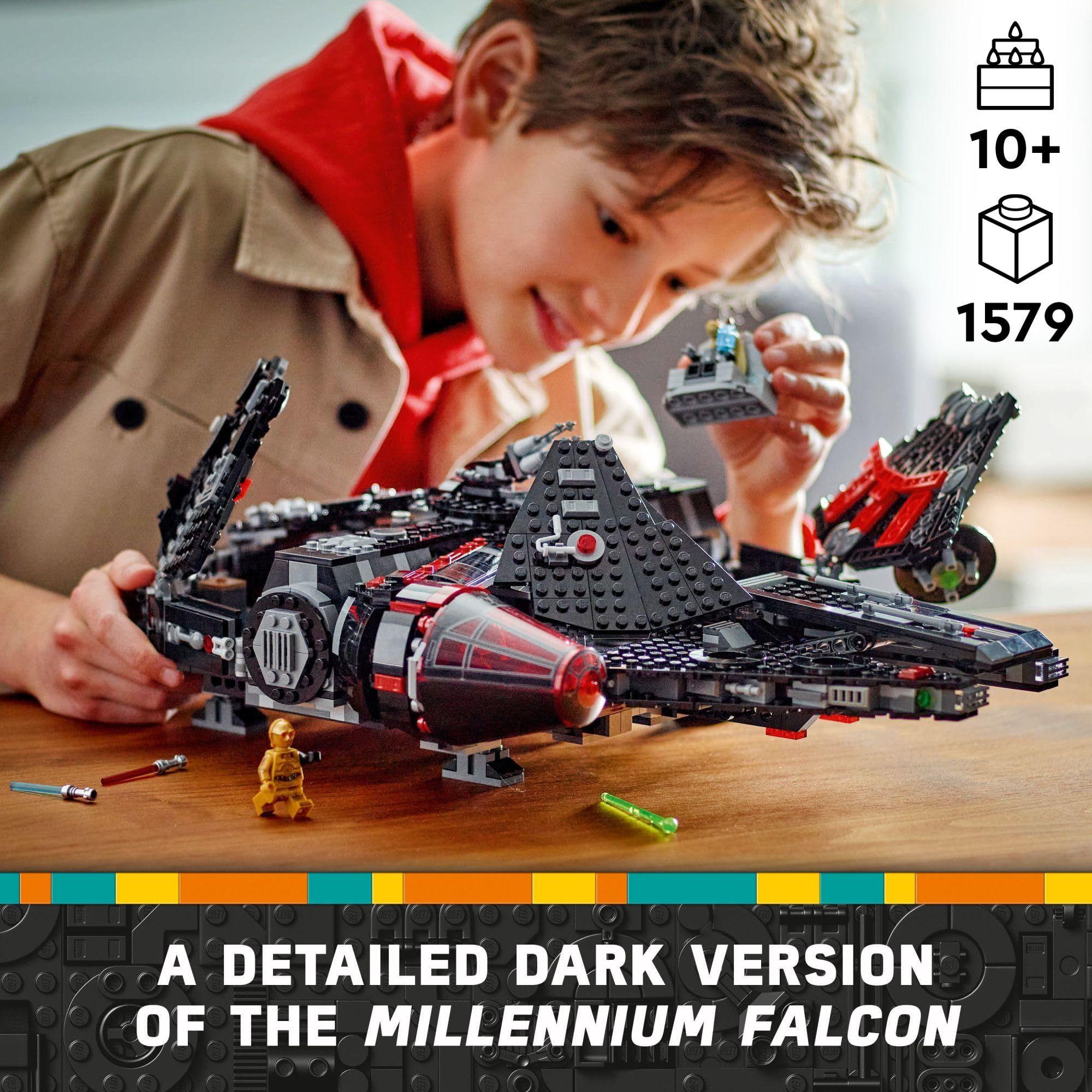 Nave estelar de juguete LEGO Star Wars El Halcón Oscuro -9