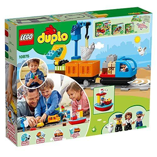 Set de construcción, LEGO: tren de carga con sonido y luz-2