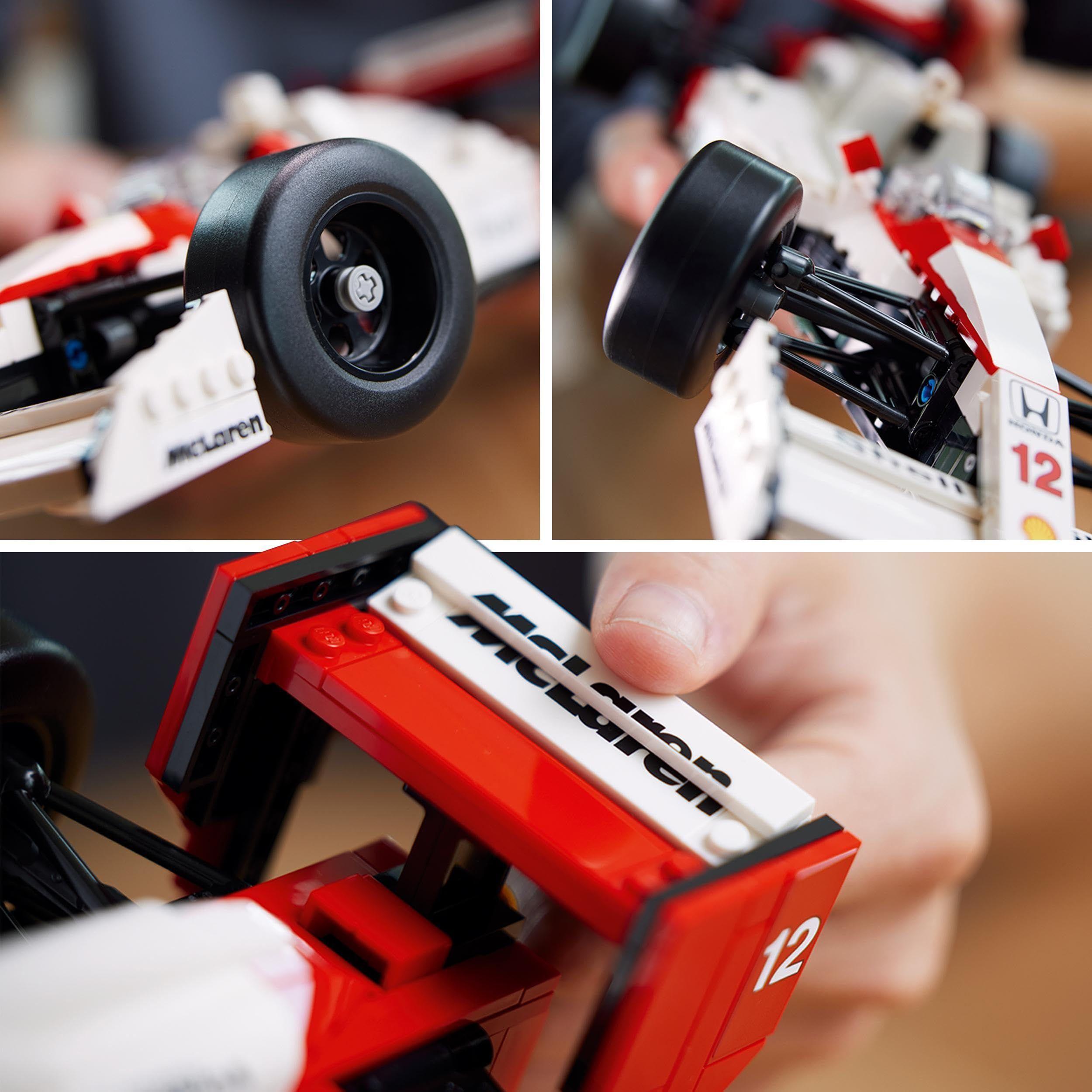 Juguete de construcción LEGO Icons McLaren MP4/4 y Ayrton Senna-5