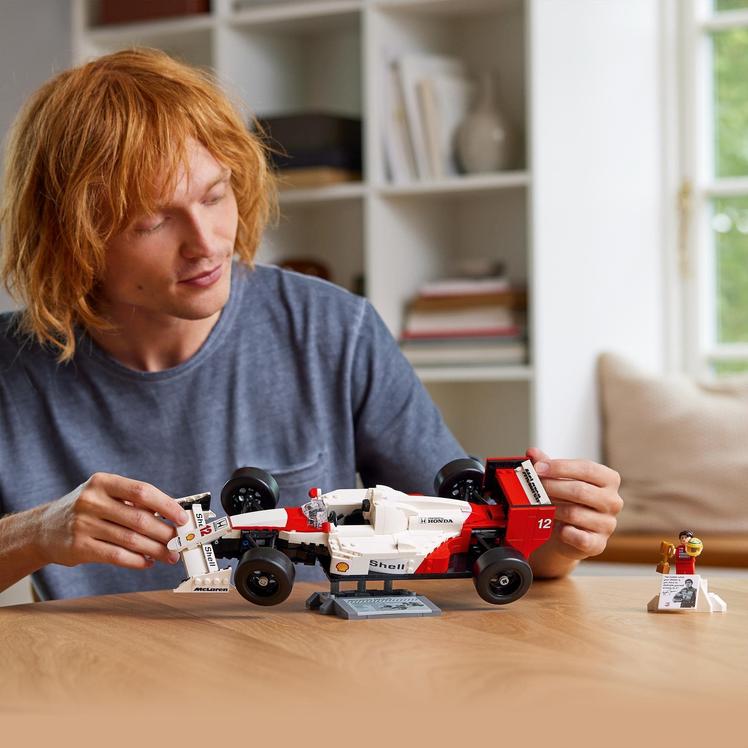 Juguete de construcción LEGO Icons McLaren MP4/4 y Ayrton Senna-7