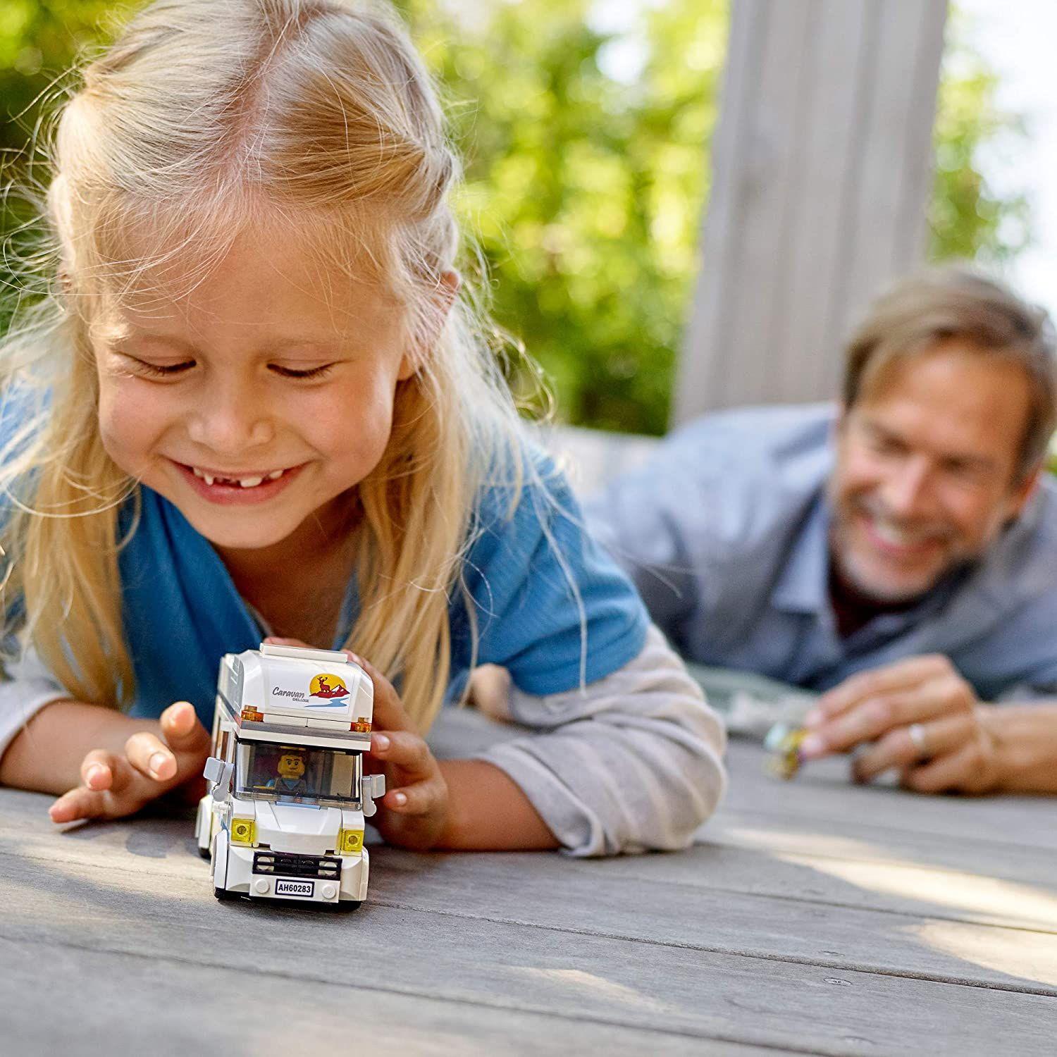 Kit de construcción LEGO City Holiday Camper Van para niños-2