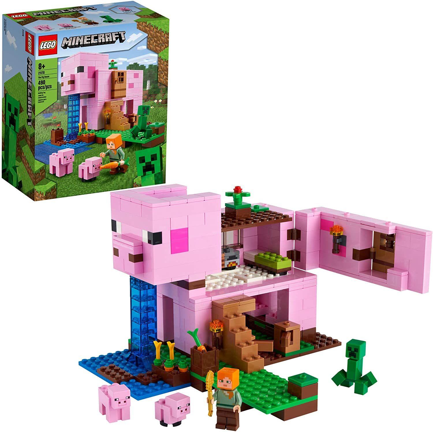 Juguete Minecraft Pig House 21170 Alex Creeper Pig House 202-0