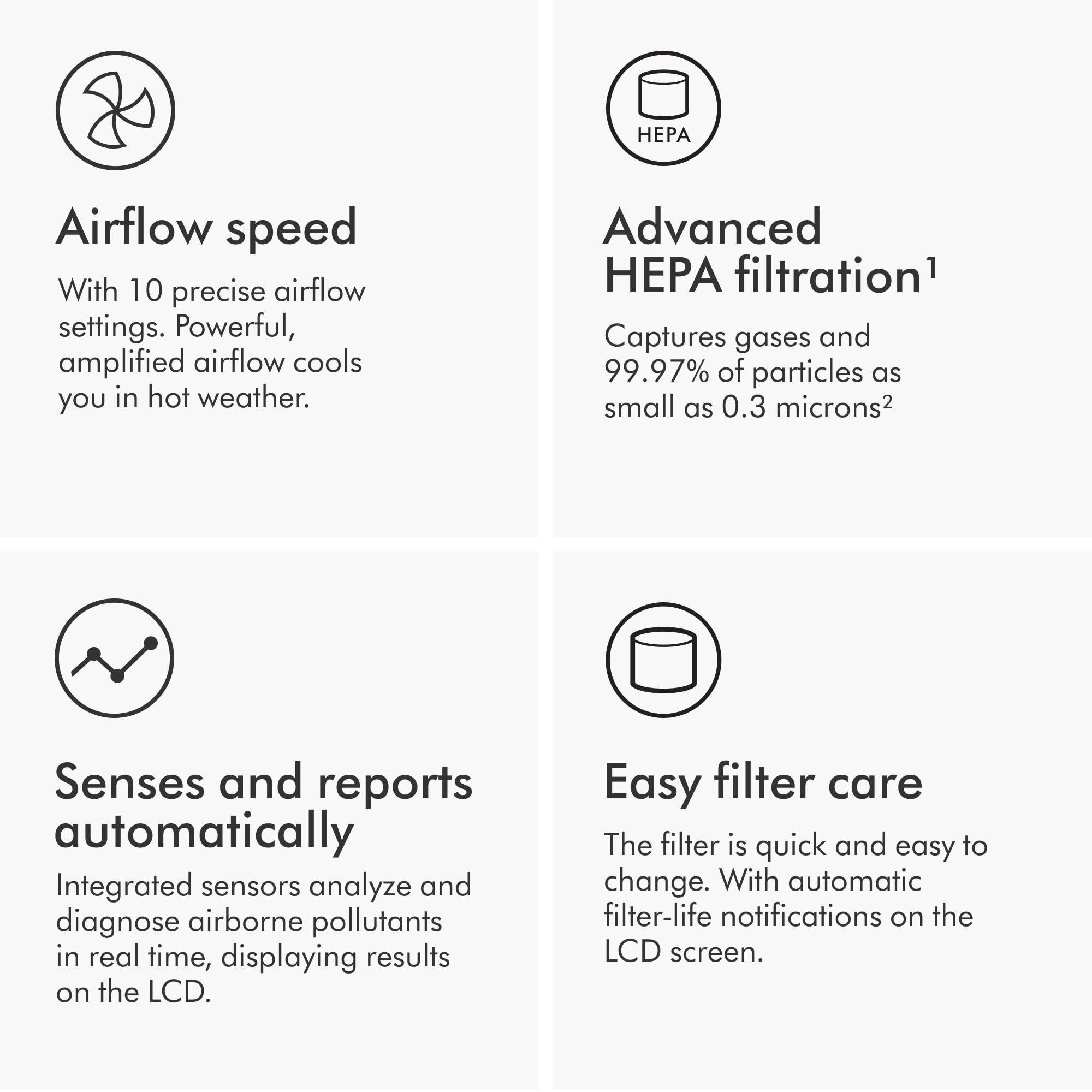 Ventilador purificador Dyson Purifier Cool TP4B con filtro -5