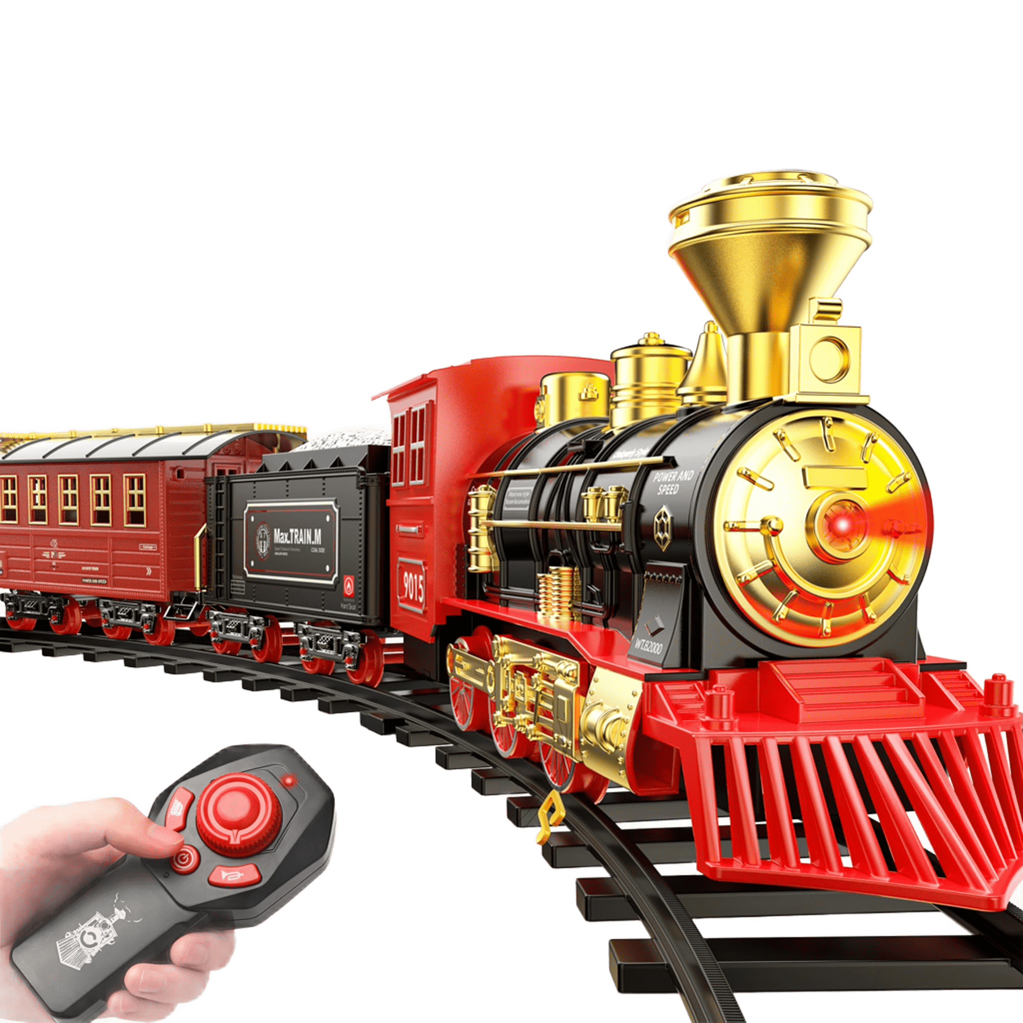 Set de tren Hot Bee Christmas con mando a distancia para niños-0