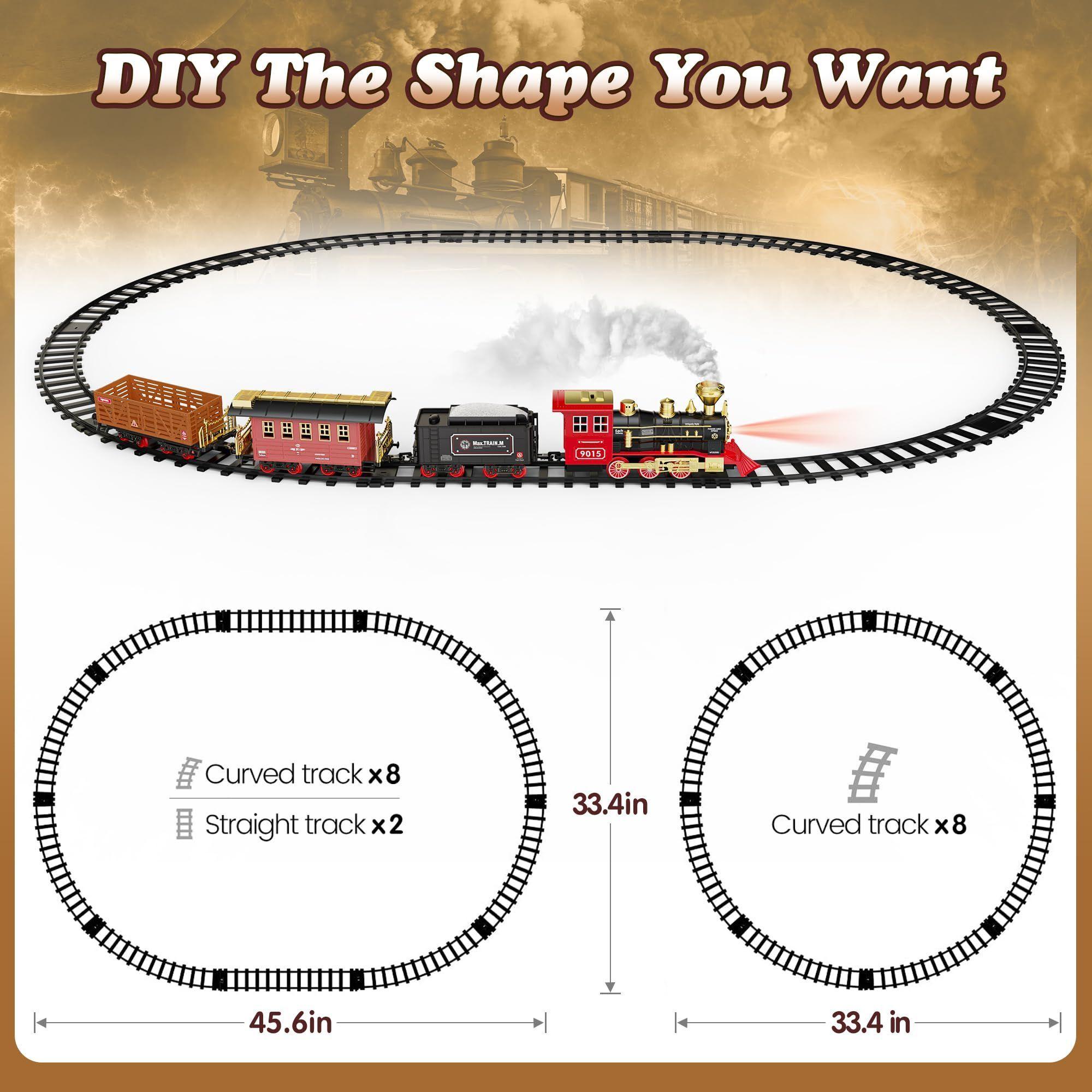 Set de tren Hot Bee Christmas con mando a distancia para niños-2