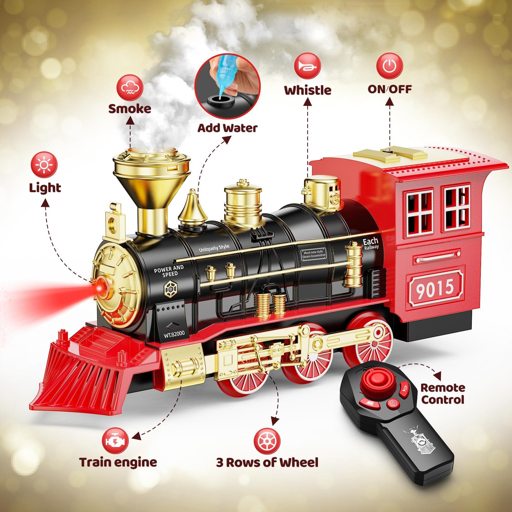 Set de tren Hot Bee Christmas con mando a distancia para niños-3